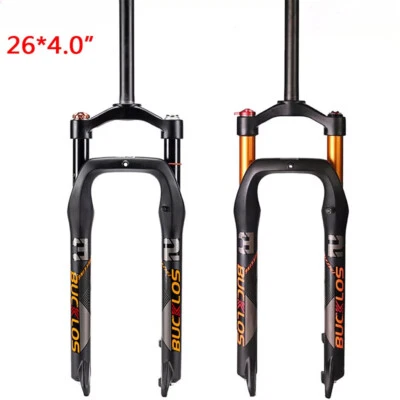 26*4.0" Touring MTB Fat Bike Air Suspension Front Fork 1-1/8" Straight Steerer - Image 1 of 4