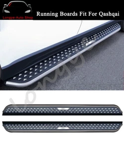 2PCS Running Board Fits for Nissan Qashqai 2014-2021 Side Step Nerf Bar Pedals - Picture 1 of 5