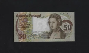 PORTUGAL 50 Escudos 1968 P-174a UNC prefix one letter - Picture 1 of 2