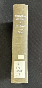 Observations Adressees A M. Rollin, Ancien Recteur, Et Professeur Royal 1727 - Picture 1 of 12