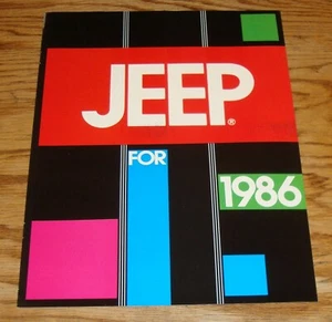 Original 1986 Jeep Full Line Sales Brochure 86 CJ Cherokee Wagoneer J-10 J-20 - Picture 1 of 2