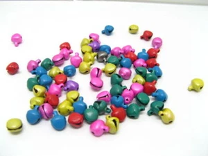 5000 Bell Pendants Charms 6mm For Crafts Mixed Colour - Picture 1 of 3