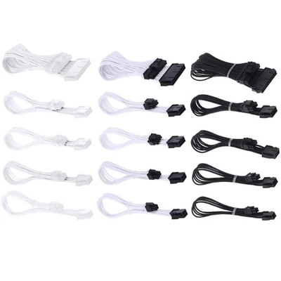 ATX Motherboard Cable 18 AWG Sleeved PSU CPU EPS Extension Power Supply Cable - Image 1 of 4