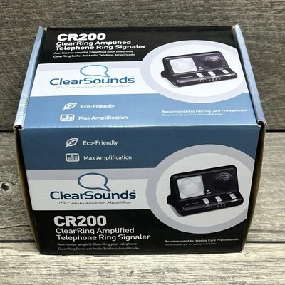ClearSounds ClearRing Señalizador de anillo telefónico amplificado CR200 - NUEVO Foto 1 de 4