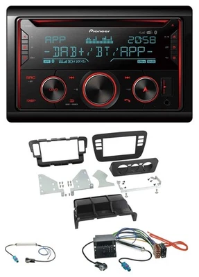 Pioneer 2DIN DAB MP3 Bluetooth USB CD Autoradio für Skoda CitiGo Seat Mii 11-16 - Bild 1 von 4