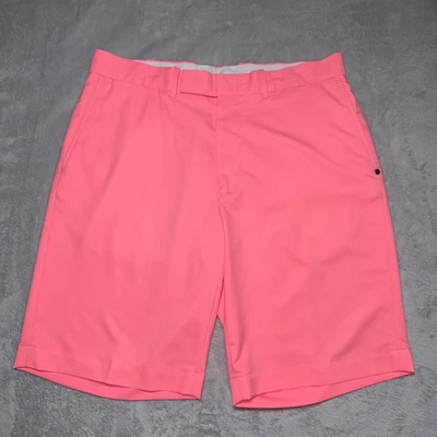 RLX Ralph Lauren Shorts Mens 33 Pink Golf Wicking Stretch Chino Performance 9" - Image 1 of 4