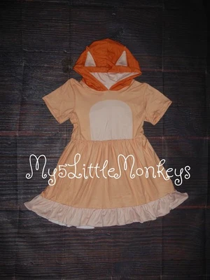 NEW Bingo Bluey Girls Hooded Dress Halloween Costume - Image 1 of 3