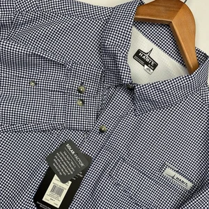 Neu Habit Hemd Herren XL blau koralle Wellenbrecher Langarm Solar Factor UPF 40+ - Bild 1 von 12