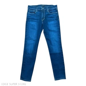 Joes Dark Blue Distressed Faded Cotton Straight Leg Denim Jeans Size 33 X 31 - Picture 1 of 4