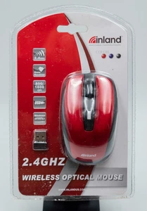 inlad 2.4GHZ Wireless Optical Mouse Red - Picture 1 of 7