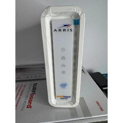 ARRIS SURFboard SB6190 DOCSIS 3.0 Cable Modem Intel Inside White - Ships Free - Image 1 of 4