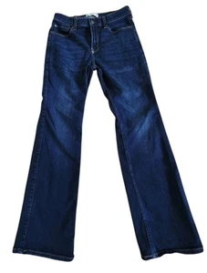 Abercrombie Kids Boot Long Blue Denim Jeans Stretch Pants Sz 13/14 - Picture 1 of 4