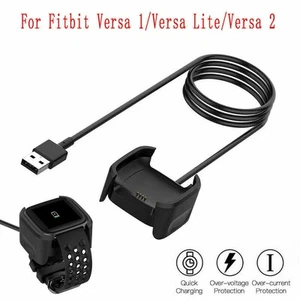 Per Fitbit Versa / Versa Lite / Versa 2 caricatore USB base di ricarica dock di alimentazione - Foto 1 di 8