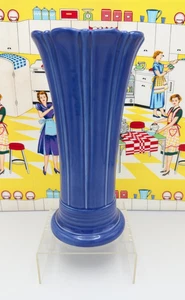 Fiesta Medium Vase Sapphire Blue 10" Post 86 - Picture 1 of 4