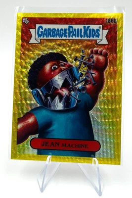 JEAN Machine 186b Yellow Wave 167/275 Garbage Pail Kids Chrome Series 5 OS5 GPK - Image 1 of 4