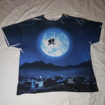 Universal Studios ET Y2K Extra Terrestrial Movie AOP T Shirt Jerzees Sport 3XL Foto 1 de 4