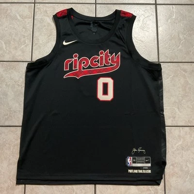 Damian Lillard Portland Trail Blazers Nike City Edition Jersey XXL DX6517-010 - Image 1 of 4