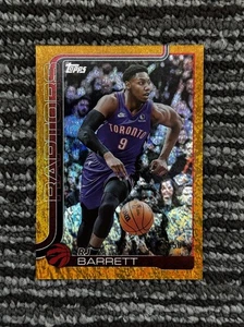 🔥📈2025-26 Topps NBA Basketball RJ Barrett SP Gold Diamante /50 Toronto Raptors - Picture 1 of 3