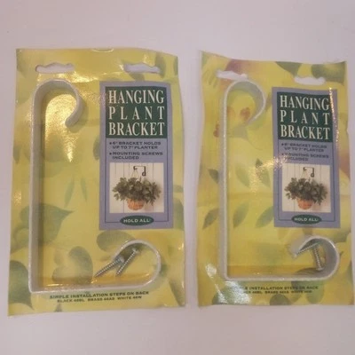 Cabides de plantas de metal para área externa suporte de planta suspenso de parede 6 polegadas conjunto de 2 - Imagem 1 de 4