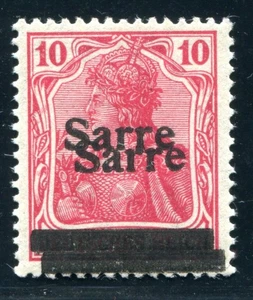 SAAR 1920 6I DD ** MNH double printing signed BRUN etc. 1500€(S4276 - Picture 1 of 2