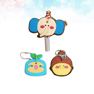  6 Pcs Portachiavi Colorati Coprichiavi Identificatore Chiave Copertine - Image 1 of 4