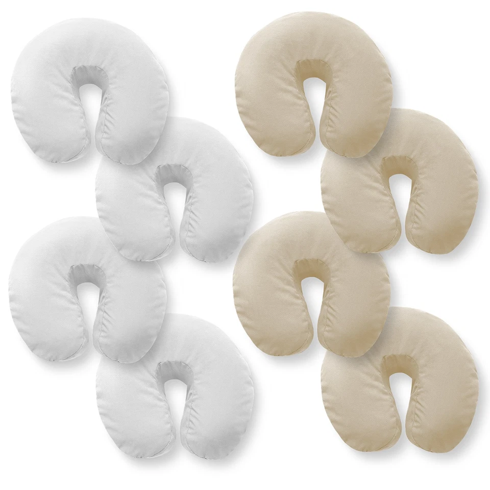 Paquete de 4 fundas para reposacabezas con base facial para mesa de masaje - franela de algodón ajustada Foto 1 de 1