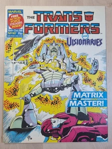 Transformers and Visionaries Issue 187 UK October 1988 Marvel Comics Sleeved - Picture 1 of 7