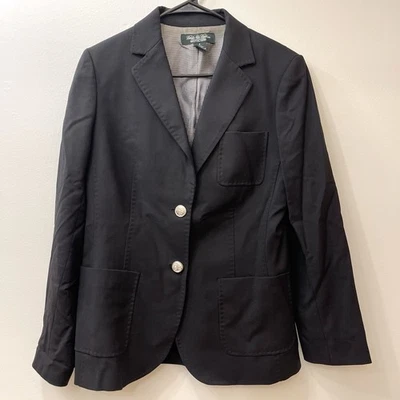 Brooks Brothers Country Club 女式羊毛西装外套黑色 8 码 — 第 1/4 张图片