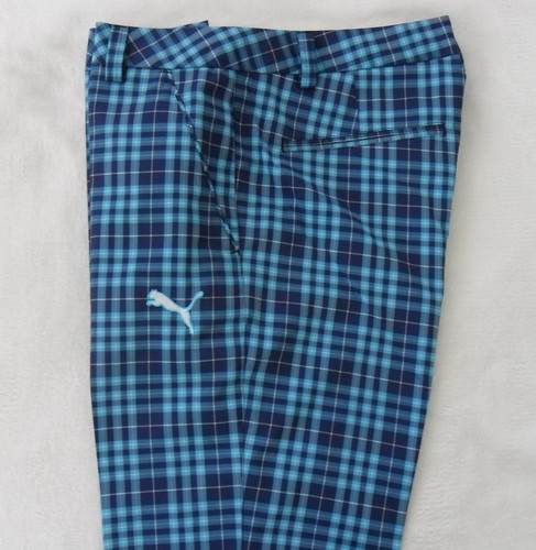 TOUR EDITION Puma PERFORMANCE Golf PLAID TECH PANT Pantalone Protezione UV~Uomo 32