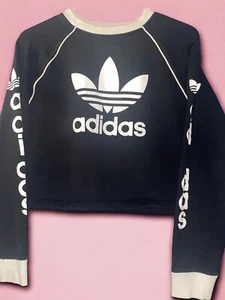 Adidas women Sweater Black The Brand With The 3Stripes Approximately Size M To L - Picture 1 of 9