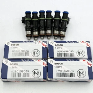 6X Fuel Injectors Bosch 0280158055 for 06-10 Mustang Explorer Mazda 4.0L V6 NEW - Bild 1 von 4