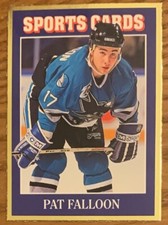 PAT FALLOON, RARE ! 1992 "SPORTS CARDS MAGAZINE" COLLECTOR'S CARD, WOW !