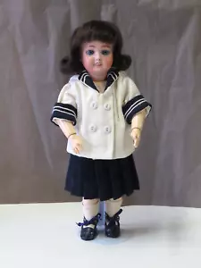 Bleuette SFBJ 60 N° 28 27 cm Poupée Ancienne Reproduction Antique Doll - Picture 1 of 7