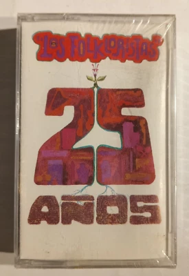 LOS FOLKLORISTAS - 25 AÑOS - MEXICAN TAPE ALBUM, STILL SEALED, LATIN FOLK - Image 1 of 2