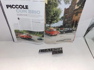 FIAT 850 2° SERIE - LOGO FIAT 850 SPORT IN METALLO ORIGINALE CROMODORA - Imagen 1 de 3
