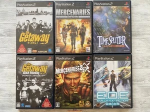 SONY PS2 The Getaway & Mercenaries 1 2 & Time splitter & E.O.E Eve of Extinction - Picture 1 of 14