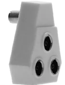 3-WEGE TV DIGITAL KOAXIAL KOAXIAL LUFTSPLITTER BLEIKABEL - Bild 1 von 1
