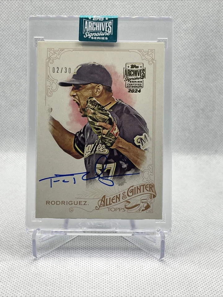 2024 Topps Archives Francisco Rodríguez Autografiado 2015 Topps Allen & Ginter/30 Foto 1 de 2