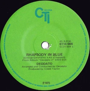 Deodato ORIG OZ 45 Rhapsody in blue NM ’73 CTI 6114004 Soul Funk - Picture 1 of 1