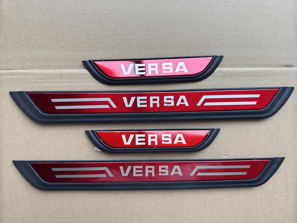 Para NISSAN Versa Accesorios Alféizar de Puerta Placa Desgaste Cubierta Protector Embellecedores Foto 1 de 4