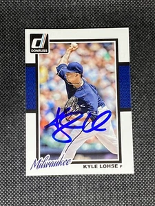 Carta auto firmata Kyle Lohse Milwaukee Brewers 2014 #169 ~ COA - Foto 1 di 3