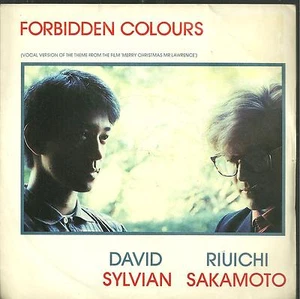 7A2 used vinyl 7" DAVID SYLVIAN - RIUICHI SAKAMOTO - FORBIDDEN COLOURS / THE SEE - Picture 1 of 2
