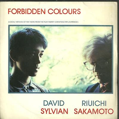 7A2 used vinyl 7" DAVID SYLVIAN - RIUICHI SAKAMOTO - FORBIDDEN COLOURS / THE SEE - Image 1 of 2