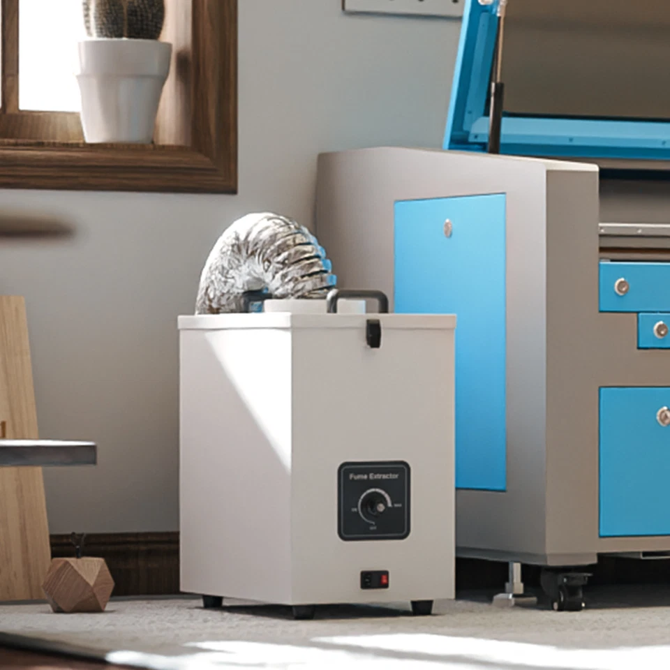 OMTECH 85W AIR PURIFIER WITH 3 LAYER AIR FILTER FUME EXTRACTOR FOR LASER ENGRAVER