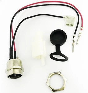 Pieza de scooter Razor genuina # W25141012106 puerto de cargador con 3 cables *nuevo stock antiguo* - Imagen 1 de 2