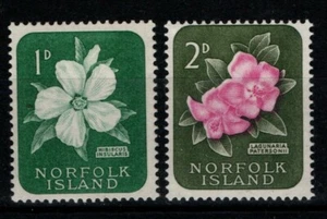 Norfolk Island 1960 1d and 2d Flowers SG 24-5 MiNH - Picture 1 of 1