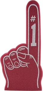 Giant Foam Finger 18 Inch- Number 1 Universal Foam Hand for All Occasions - Chee - Picture 1 of 12