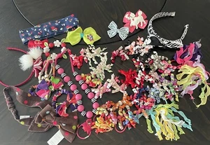 Vintage Gymboree 42pc LOT Girls Hair Accessories Curlies Necklace Bracelet - Picture 1 of 16