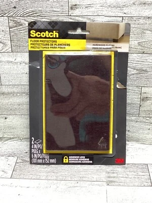 Scotch Felt Floor Protector Pads, Protecting Hardwood Floors, 4 x 6 in - Image 1 of 3