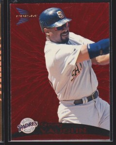 1999 PACIFIC PRISM RED RETAIL PARALLEL #126 GREG VAUGHN PADRES SUPER TOUGH SP